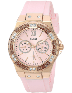 Montre Femme Guess W1053L3 Cadran Fuchsia Bracelet Silicone Rose