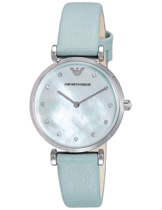 Montre Femme Armani Retro AR1959 Cuir Vert