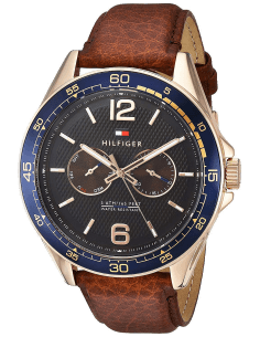 Montre Homme Tommy Hilfiger Sophisticated Sport 1791367 - Cadran et Bracelet Cuir Marron