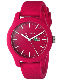 Montre Lacoste Poloshirt 2000957 pour Femme, Cadran Fuchsia et Bracelet Silicone Rose