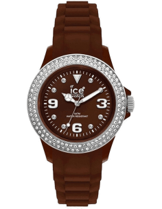 Montre Ice Watch ST.NS.U.S.10 Unisexe Marron avec Strass sur Lunette