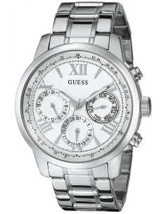 Montre Femme Guess Sporty W0330L3 Cadran et Bracelet Argent Acier