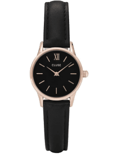 Montre Femme Cluse La Vedette CL50011 en Or Rose et Cadran Noir