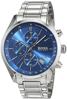 Montre Homme Hugo Boss 1513478 Chronomètre Cadran Bleu Acier