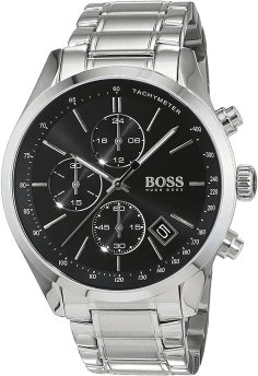 Montre Homme Hugo Boss 1513477 Chronographe Sport Cadran Noir Acier