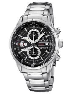 Montre Homme Festina F6823/3 Acier Argent Cadran Noir