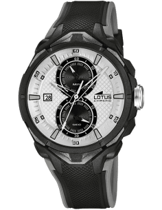 Montre Sport Homme Lotus L18107/1 Noir Cadran Blanc