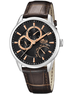 Montre Lotus L15974/9 Cadran Brun et Bracelet Cuir