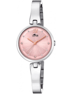 Montre Lotus L18445/2 pour Femme, Cadran Or Rose et Bracelet Argent