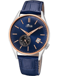 Montre Homme Lotus L18356/2 à Cadran et Bracelet Cuir Bleu