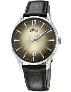 Montre Homme Lotus Revival L18402/2 Cadran Marron Bracelet Cuir Noir