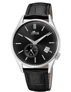 Montre Homme Lotus L18355/3 à Cadran Noir et Bracelet Cuir