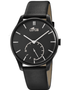 Montre Homme Lotus L18360/1 à Cadran Noir et Bracelet Cuir