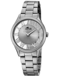 Montre Lotus Trendy L18398/1 pour Femme, Cadran et Bracelet Gris Acier