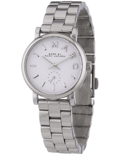 Montre Femme Marc Jacobs Baker MBM3246 Cadran Blanc Acier Inoxydable