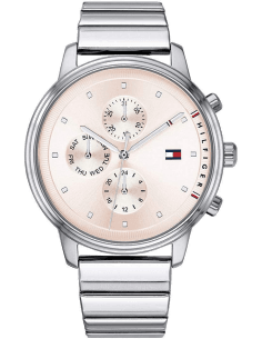 Montre Tommy Hilfiger Blake 1781904 pour Femme, Cadran Fuchsia et Bracelet Acier Argent