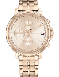 Montre Tommy Hilfiger Madison 1782190 pour Femme, Cadran et Bracelet Acier Or Rose 38mm