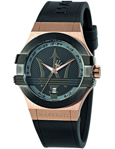 Montre Homme Maserati Potenza R8851108002 Bracelet en silicone noir