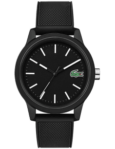 Montre Lacoste Homme 2010986 Cadran Noir Bracelet Silicone