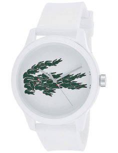 Montre Lacoste Homme 2011039 - Cadran et Bracelet Silicone Blanc - 42mm