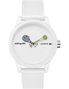 Montre Lacoste Homme 2011072 - Cadran et Bracelet Silicone Blanc - 42mm