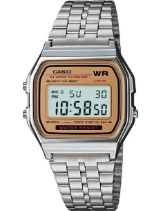 Montre Casio Vintage A159WEA-9EF - Cadran Doré & Bracelet Acier - Unisexe