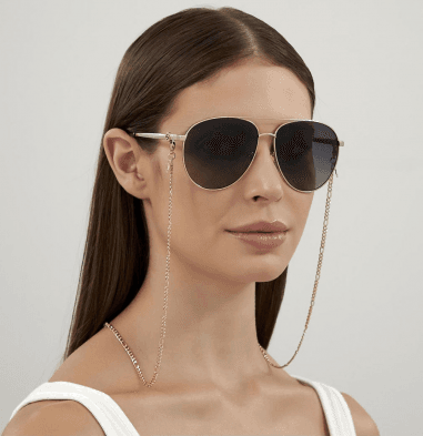 Lunettes de soleil Gucci GG1088S forme pilote en métal vue 2