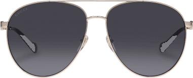 Lunettes de soleil Gucci GG1088S forme pilote en métal vue 3
