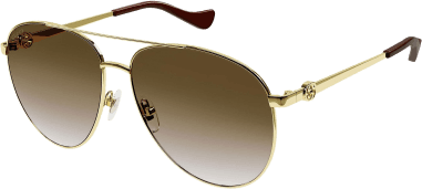 Lunettes de soleil Gucci GG1088S forme pilote en métal vue 2