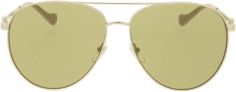 Lunettes de soleil Gucci GG1088S forme pilote en métal