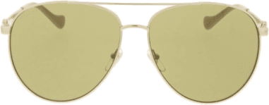 Lunettes de soleil Gucci GG1088S forme pilote en métal