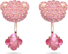Boucles d’oreilles Swarovski Teddy 5642982 Ours en cristal rose