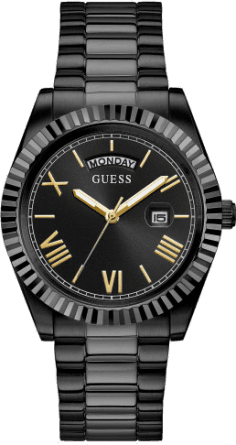 Montre Homme Guess Connoisseur GW0265G4 en Acier Inoxydable Noir