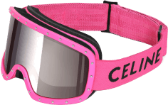 Masque de ski unisexe Celine CL40196U73C - Monture rose mat et verres gris