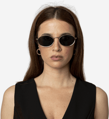 Lunettes de soleil Prada PR 65ZS ovales pour femme vue 4