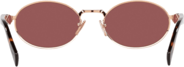 Lunettes de soleil Prada PR 65ZS ovales pour femme vue 2
