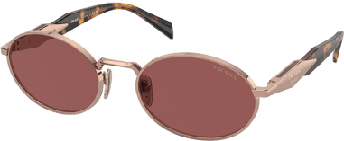 Lunettes de soleil Prada PR 65ZS ovales pour femme vue 3