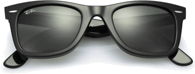 Lunettes de soleil Ray-Ban Wayfarer RB2140 901 noir G15 vue 2