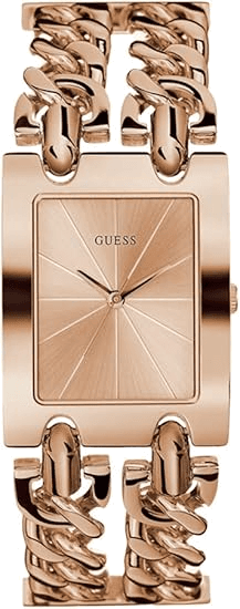 Montre Guess Heavy Metal W1117L3 pour Femme - Cadran et bracelet acier or rose