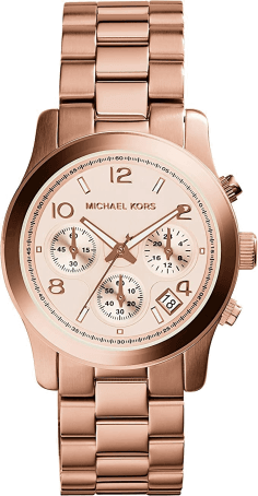 Montre Femme Michael Kors Runway MK5128 en acier inoxydable or rose