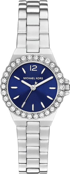 Montre Michael Kors Lennox MK7397 pour femme, cadran bleu et bracelet acier