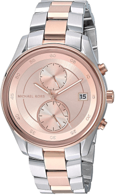 Montre-bracelet Michael Kors MK6498 pour femme, cadran et bracelet or rose