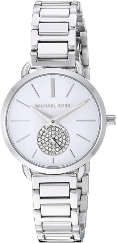 Montre Femme Michael Kors Portia MK3837 en acier inoxydable argenté