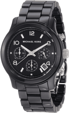 Montre Femme Michael Kors Runway MK5162 en céramique et acier noir