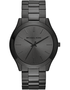 Montre Homme Michael Kors Slim Runway MK8507, Boîtier et Bracelet Noir Intégral