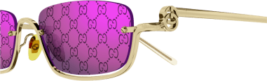 Lunettes de Soleil Gucci Logo GG1278S en métal vue 2