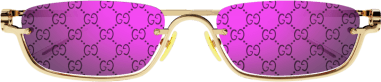 Lunettes de Soleil Gucci Logo GG1278S en métal vue 3