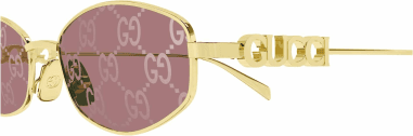 Lunettes de soleil Gucci GG1802S en métal vue 2
