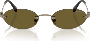 Lunettes de soleil Miu Miu MU A54S en métal vue 2