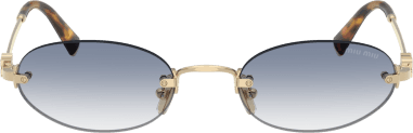 Lunettes de soleil Miu Miu MU A54S en métal vue 2